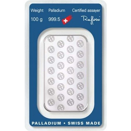 Sztabka palladu LBMA 100 g (48h)