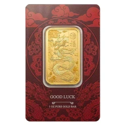 Sztabka złota Good Luck Dragon PAMP 1 oz  (24h)