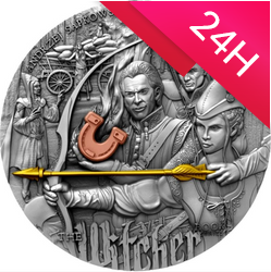 Srebrna moneta CHRZEST OGNIA - WIEDŹMIN  5$ 2 oz (24)