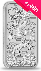 Srebrna sztabko-moneta Smok  1 oz (48h)