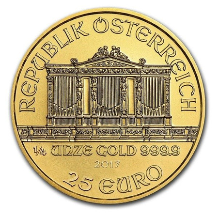 Złota moneta Wiedeński Filharmonik 1/4 oz (48h)