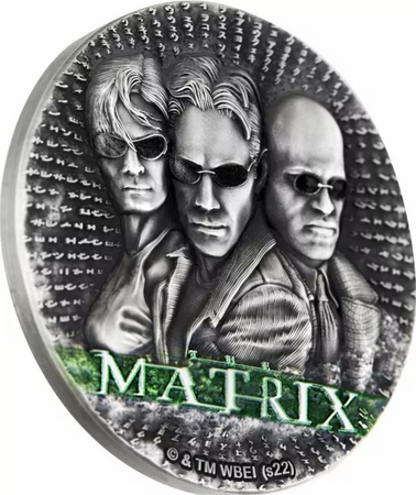 Moneta srebrna 5$ MATRIX (48h)