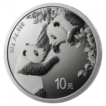Srebrna moneta Panda Chińska 30 g (24h)