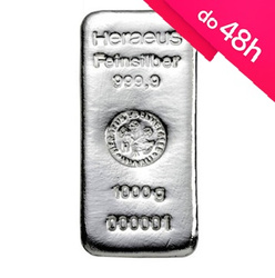 Sztabka srebra LBMA 2026 1 kg (48h)