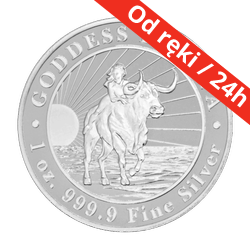 Srebrna moneta Tokelau: Goddess Europa 1 oz 2022 (24h)