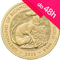 Moneta złota z serii Bestie Tudorów: Chart z Richmond 1/4oz 2025/2026 (48h)
