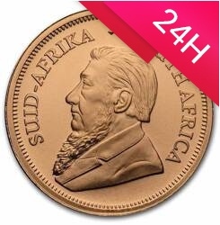 Złota moneta Krugerrand 1/4oz (24h)