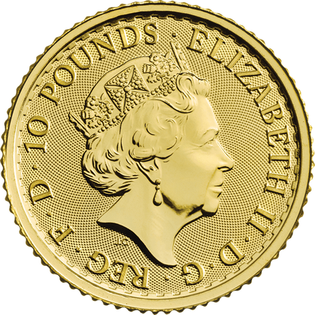 Złota moneta Britannia 1/10 oz (48h)