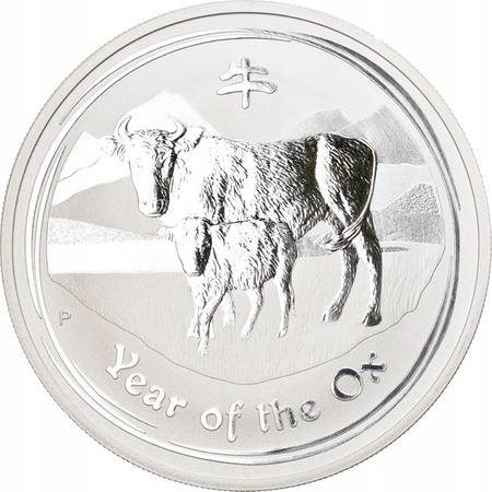 Srebrna Moneta Księżycowy Rok Wołu 2009 1oz (24h)
