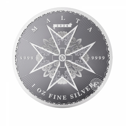 Srebrna moneta Maltese Cross, Malta 2024 1oz (24)