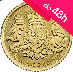 Złota moneta Royal Arms - Królewskie Herby 1/10 oz (48h)