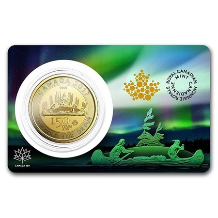 Złota moneta Canada 150 Voyageur 2017 1oz (24h)