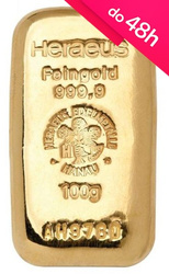 Sztabka złota 100 g (48h) 
