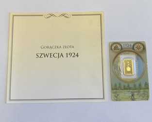 Sztabka złota PAMP seria GORĄCZKA ZŁOTA - Szwecja 2,5 g (24h)