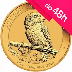 Moneta złota Kookaburra 1/10 oz (48h) 
