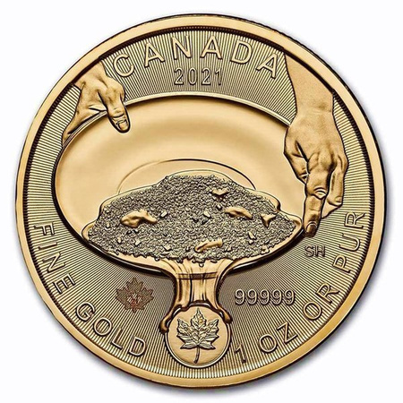 Złota moneta Canada Klondike: Gorączka Złota 2021 1 oz (24h)