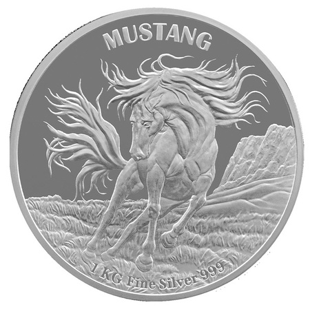 Srebrna moneta Niue Mustang Proof-like 2024 1 kg (24h)