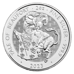 Srebrna moneta z serii Bestie Tudorów: YALE OF BEAUFORT 2023 2 oz (24h)