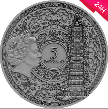 Srebrna moneta ZHENG HE - SŁYNNI ODKRYWCY 5$ 2 oz (24h)