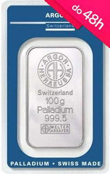 Sztabka palladu LBMA 100 g (48h)