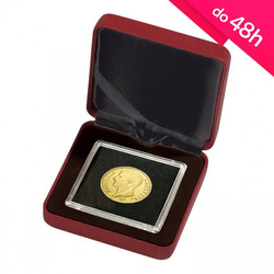 Pudełko na monetę w kapslu Quadrum - Nobile 1S CZERWONE + kapsel (48h)