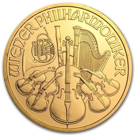 Złota moneta Wiedeński Filharmonik 1 oz  