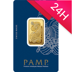 Sztabka złota PAMP 20 g (24h)