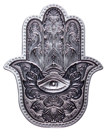 Hamsa Stackable High Relief Antiqued 2022 2 oz (24h)