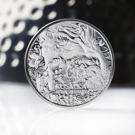 Srebrna moneta z serii Bestie Słowiańskie: RUSAŁKA 2 oz (24h)