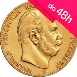 Złota moneta niemieckie 10 marek  (48h)