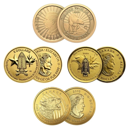 Moneta złota losowa 1/10 oz (48h)