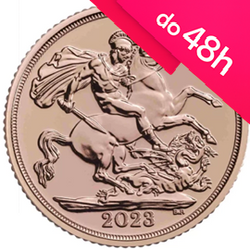 Moneta złota pół Suwerena / half Sovereign (48h)
