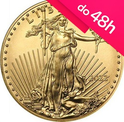 Złota moneta Amerykański Orzeł 1/2 oz (48h)