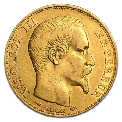 Moneta złota 20 franków - Napoleon III (48h)