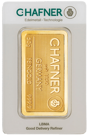 Sztabka złota CertiCard 50 g (48h) 