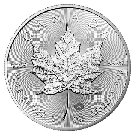25 x moneta srebrna Kanadyjski Liść Klonowy 1 oz (48h)