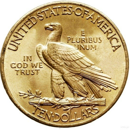 moneta złota 10 dolarów  "Indian Head" (48h)
