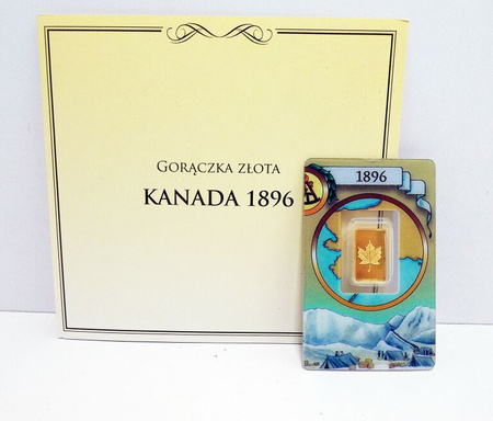 Sztabka złota PAMP seria GORĄCZKA ZŁOTA - Kanada 2,5 g (24h)