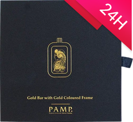 Sztabka złota Pamp 10 g z Ramką (24h)