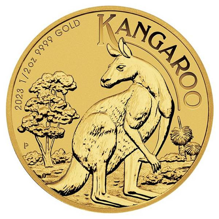 Złota moneta Australijski Kangur 2024 1/2 oz (24h)