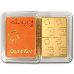 Sztabka złota Valcambi CombiBar 10 x 1/10 oz