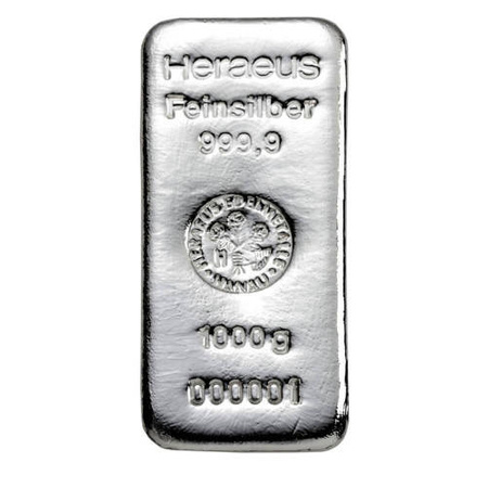 Sztabka srebra LBMA 1 kg (48h)