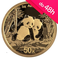 Moneta złota Chińska Panda 2026 3 g (48h)
