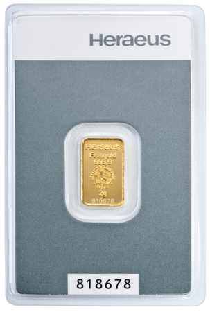 Sztabka złota CertiCard 2 g (48h)