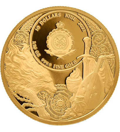 Złota moneta Krew Elfów 10$ - Wiedźmin 2022 1/10 oz (24h)