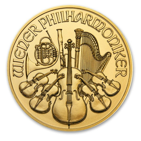 Moneta złota Wiedeński Filharmonik 1/4 oz (48h)