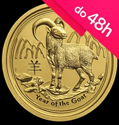 Moneta złota Rok Kozy 2014 1/4 oz (48h)
