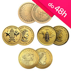 Moneta złota losowa 1/10 oz (48h)