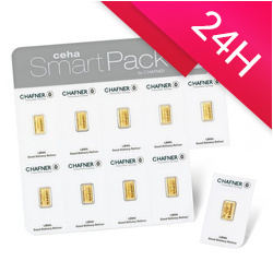 Sztabki złota C-Hafner SmartPack 10 x 1 g (24h)