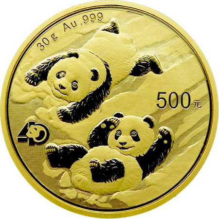 Złota moneta Chińska Panda 2022 30 g (24h)